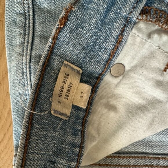 Madewell - 9" High Rise Skinny Jeans - Light Denim Wash - Size 27 - Picture 3 of 7